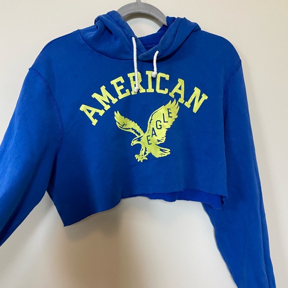 Blue American Eagle Hoodie (M) - Picture 2 of 3
